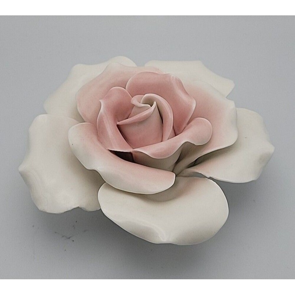 2012 Smith & Hawken Porcelain Flower Figurine Pink
